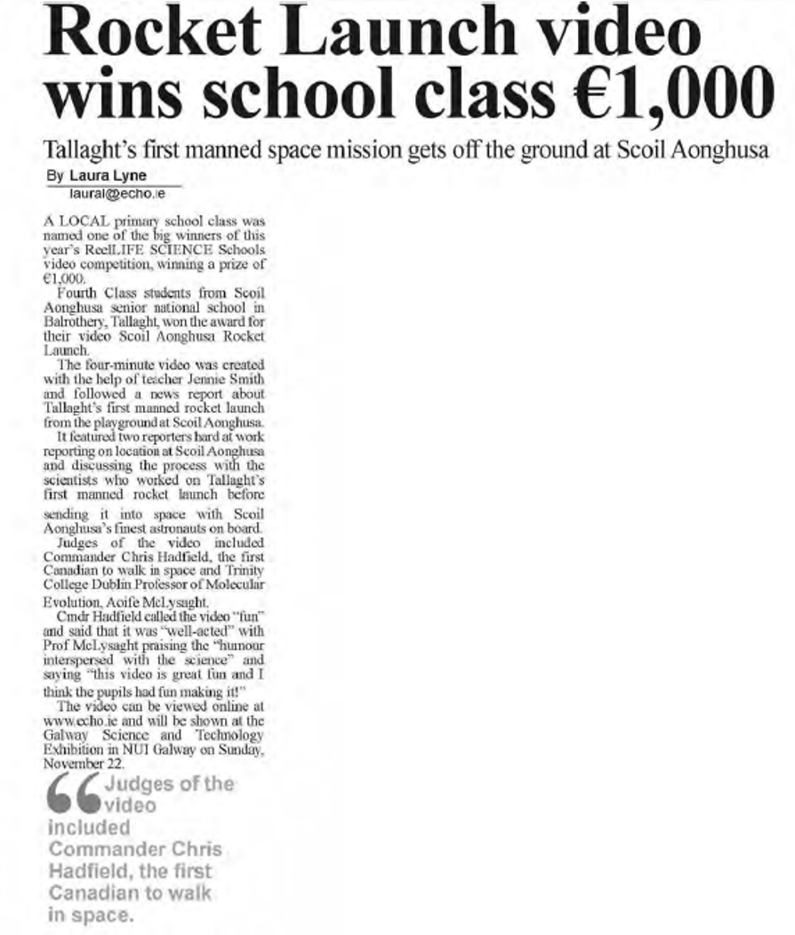 Nov 2015 Tallaght Echo